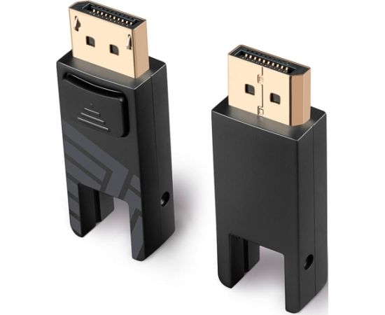 Lindy Fiber Optic Hybrid Mini DisplayPort 1.4 cable (black, 10 meters, with removable DisplayPort plugs)