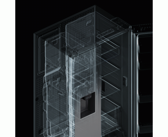 Samsung RS68A8540B1/EF Side-by-Side ledusskapis, Melns 179cm Ledusskapji
