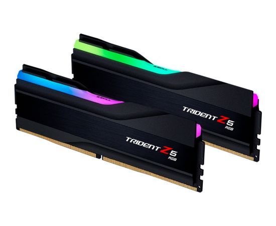 G.Skill DDR5 - 48GB - 7600 - CL - 38 (2x 24 GB) dual kit, RAM (black, F5-7600J3848F24GX2-TZ5RK, Trident Z5 RGB, INTEL XMP)