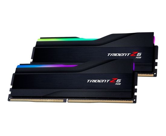 G.Skill DDR5 - 48GB - 7600 - CL - 38 (2x 24 GB) dual kit, RAM (black, F5-7600J3848F24GX2-TZ5RK, Trident Z5 RGB, INTEL XMP)