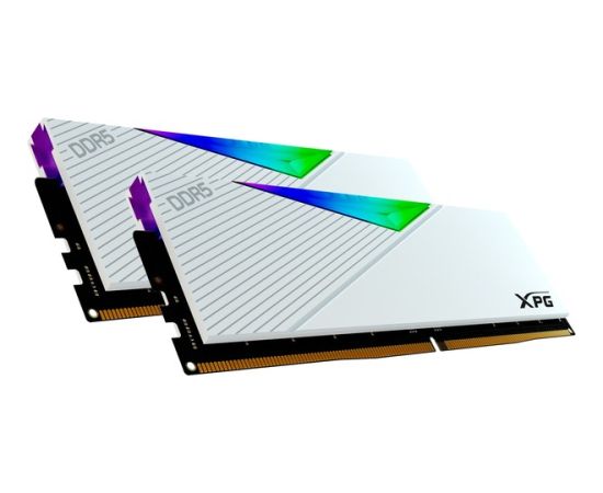 ADATA DDR5 32GB - 6000 - CL - 30 - Dual-Kit - DIMM - AX5U6000C3016G-DCLAR, Lancer RGB, XMP, white
