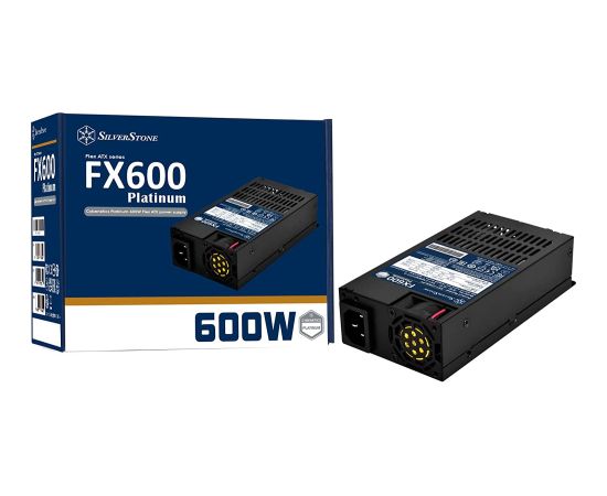 SilverStone SST-FX600-PT, PC power supply (black, 2x PCIe, 600 Watt)