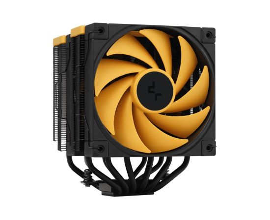 DeepCool AK620 Zero Dark Zoria Processor Air cooler 12 cm Black, Yellow 1 pc(s)