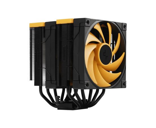 DeepCool AK620 Zero Dark Zoria Processor Air cooler 12 cm Black, Yellow 1 pc(s)