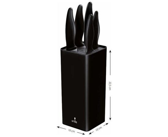 Smile SNS-6 6-piece block knife set black