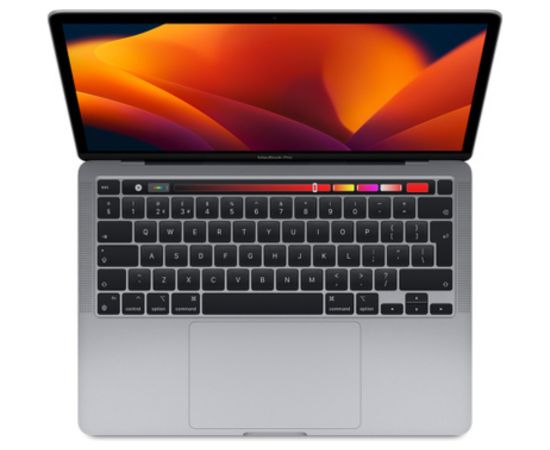 Apple MacBook Pro 2022 Retina 13" 2xUSB-C - M2 / 16GB / 256GB SSD - SPACE GRAY (Atjaunināts, stāvoklis labi)