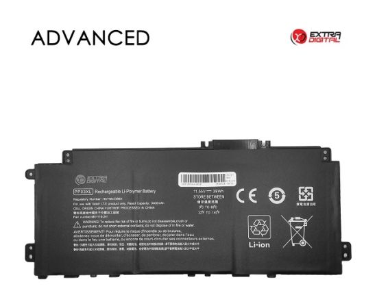 Extradigital Notebook Battery HP PP03XL, 3400mAh, Extra Digital Advanced
