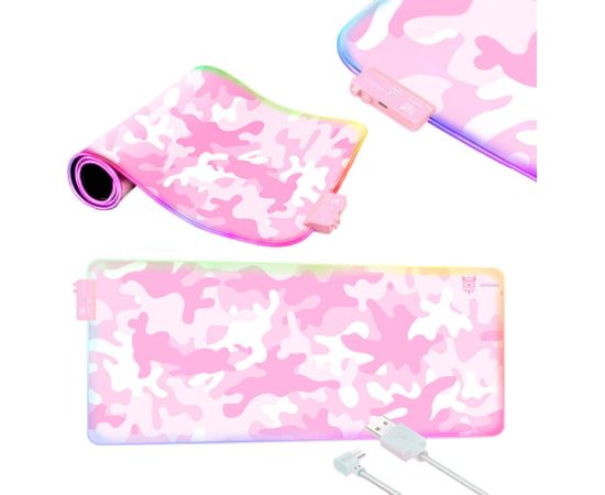 ONIKUMA MP005 RGB Mousepad (Pink)
