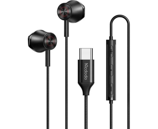 Wired earphones Mcdodo HP-4070, USB-C (black)