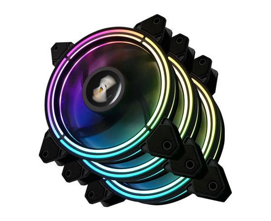 Computer Fan set ARGB Darkflash CF11 Pro 3in1 120x120 (black)