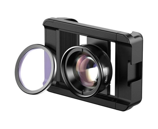 Mobile lens APEXEL APL-HB100CPL100mm macro with CPL (black)