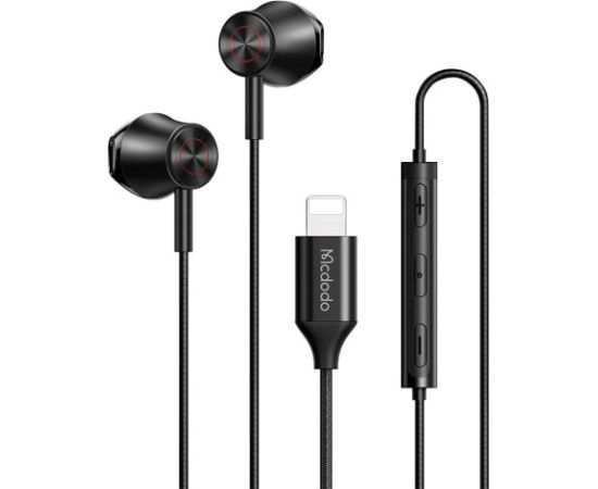 Wired earphones Mcdodo HP-4080, lightning (black)