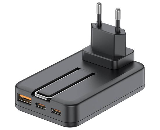 Wireless charger 2xUSB-C/30W 1xUSB-A/18W Budi, Magsafe 15W