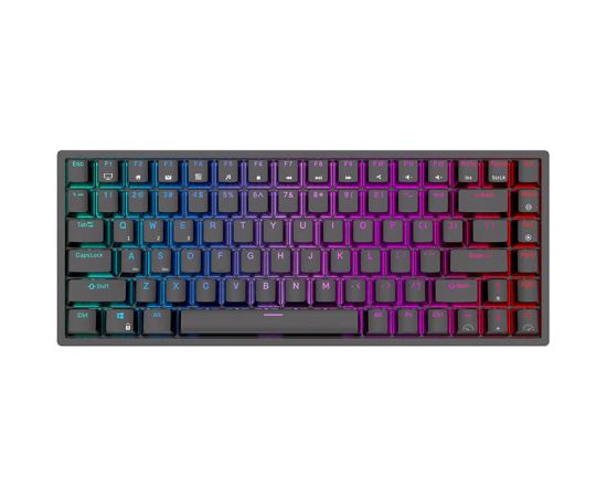 Wireless mechanical keyboard Royal Kludge RK84 RGB, Red switch (black)
