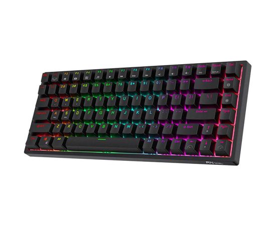 Wireless mechanical keyboard Royal Kludge RK84 RGB, Red switch (black)