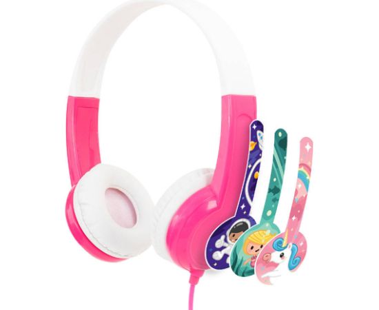 Buddy Toys Wired headphones for kids Buddyphones Discover (Pink)