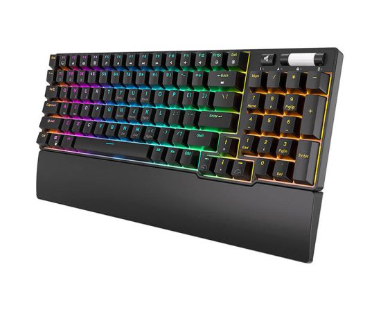 Wireless mechanical keyboard Royal Kludge RK96 RGB, Red switch (black) Клавиатуры