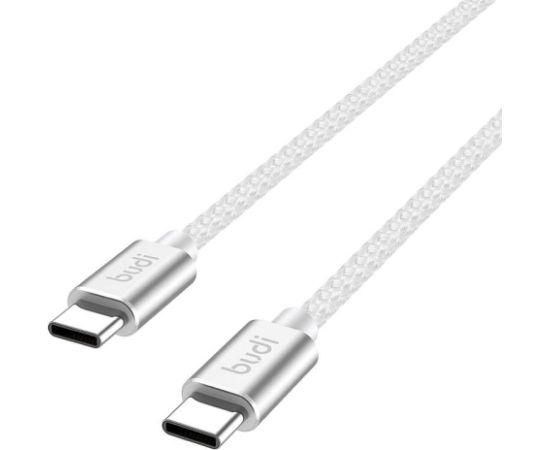 USB-C to USB-C Cable Budi 65W 1,5m (white)