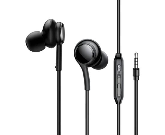 Joyroom Wired Earphones JR-EW02, Half in Ear (Black)