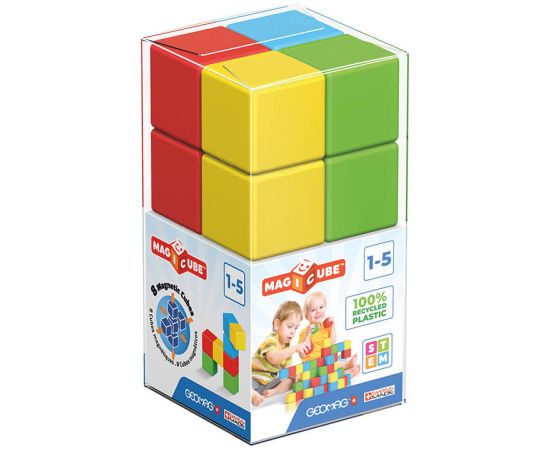 Magicube Color Recycled Crystal magnetic bricks 8 elements GEOMAG GEO-054