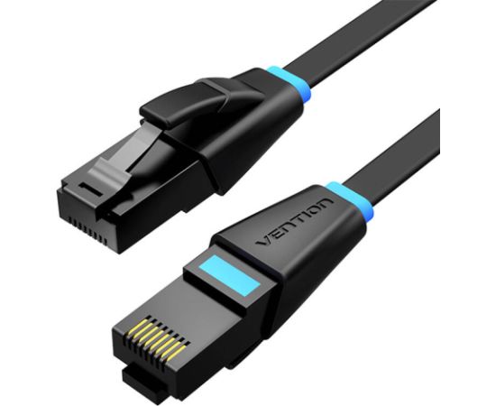 Flat Network Cable UTP CAT6 Vention IBJBI RJ45 Ethernet 1000Mbps 3m Black
