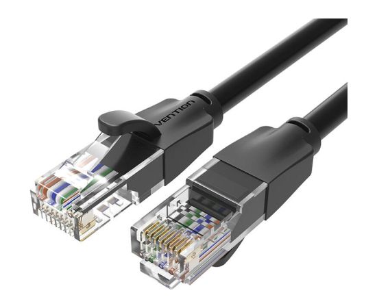 Kabel sieciowy UTP kat.6 Vention IBEBD RJ45 Ethernet 1000Mbps 0,5m czarny