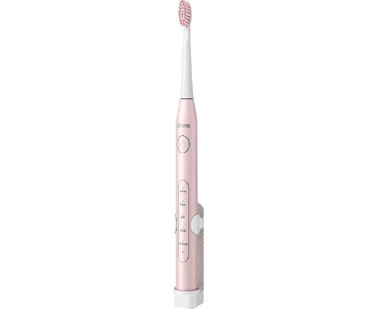 Sonic toothbrushes with tips set and 2 toothbrush holders Bitvae D2+D2 (pink and black)