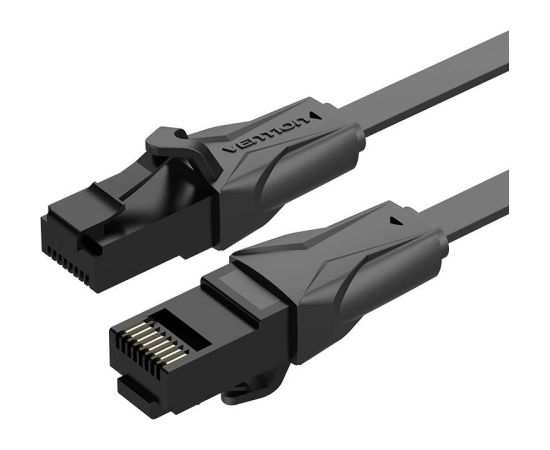 Flat UTP Cat6 Network Cable Vention IBABL RJ45 Ethernet 1000Mbps 10m Black