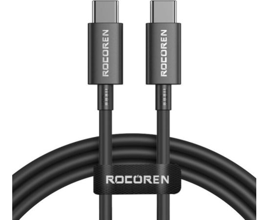 Fast Charging cable Rocoren USB-C to USB-C Simples Series 100W, 1m (black)