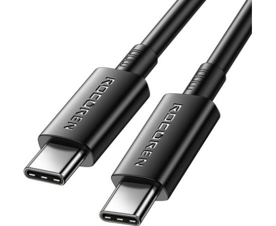Fast Charging cable Rocoren USB-C to USB-C Simples Series 100W, 1m (black)