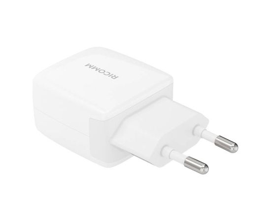 Wall Charger 25W PD Ricomm RC251 EU, 1xUSB-C + 2.1m USB-C Cable