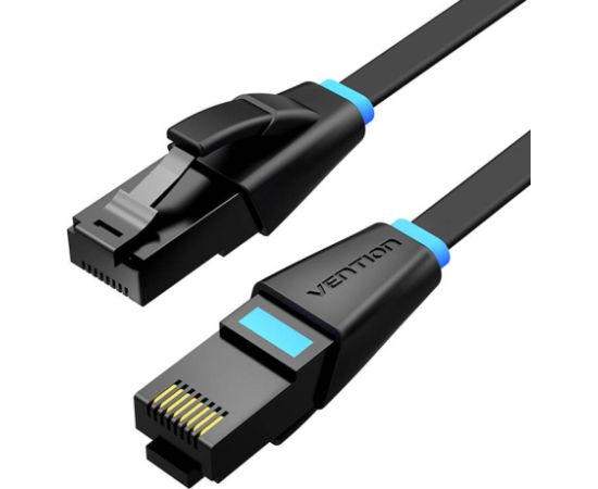 Flat Network Cable UTP CAT6 Vention IBJBV RJ45 Ethernet 1000Mbps 40m Black