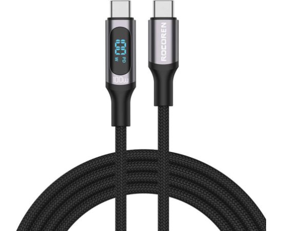 Fast Charging cable Rocoren Digital USB-C to USB-C, PD, 1m (grey)