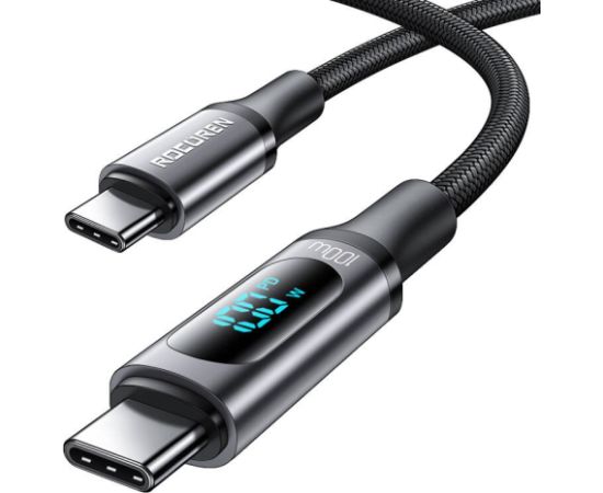 Fast Charging cable Rocoren Digital USB-C to USB-C, PD, 1m (grey)
