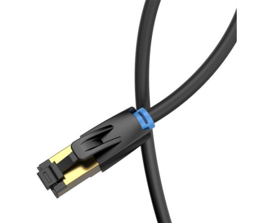 Network Cable CAT8 SSTP Vention IKABG RJ45 Ethernet 40Gbps 1.5m Black