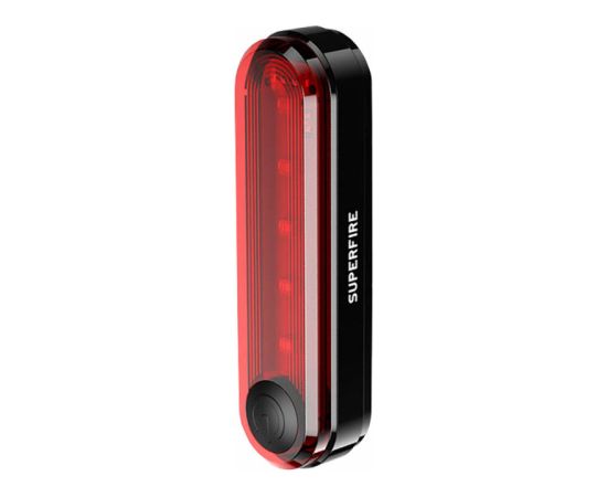 Rear bike light Superfire BTL01, USB, 230mAh