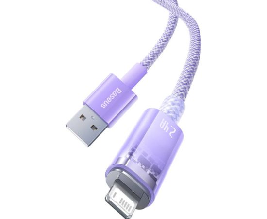 Fast Charging cable Baseus USB-A to Lightning Explorer Series 1m 2.4A (purple)