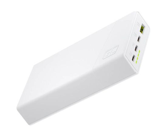 Power Bank Green Cell, PBGC03SW, PowerPlay 20000mAh, 22.5W (biały)