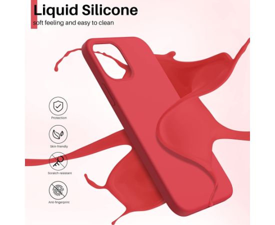 Case Liquid Silicone 1.5mm Samsung S921 S24 red