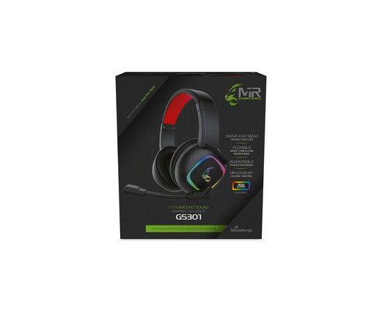 HEADSET GAMING GS301/BLACK/RED MRGS301 MEDIARANGE