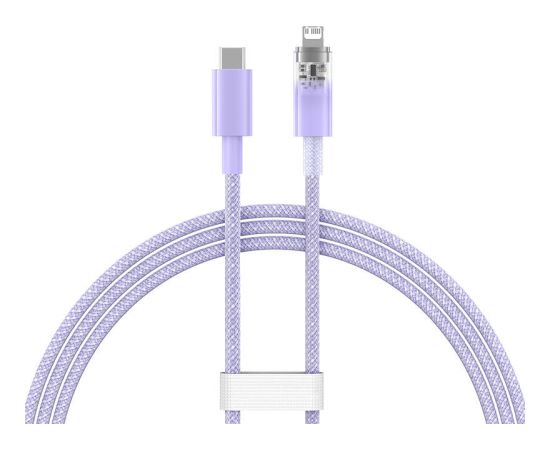Fast Charging cable Baseus USB-C to Lightning  Explorer Series 1m, 20W (purple)