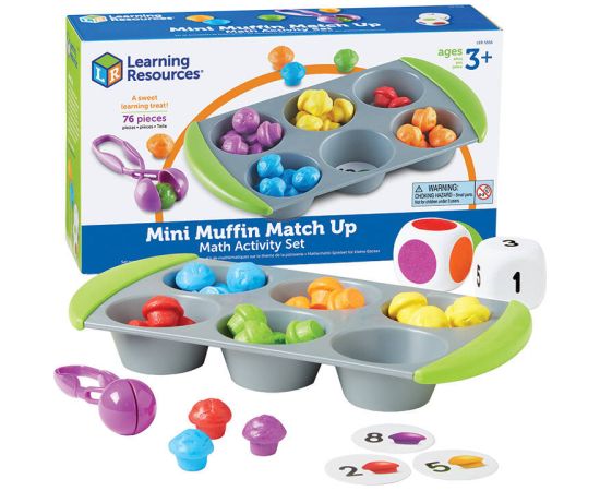 Mini Muffin Match Up Math Activity Set Learning Resources  LER 5556