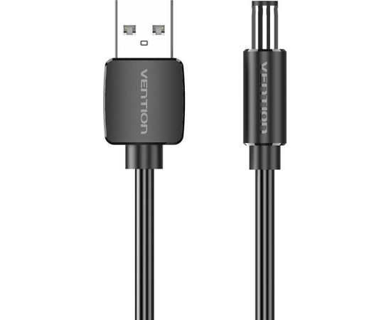 Power Cable USB 2.0 to DC 5.5mm Barrel Jack 5V Vention CEYBD 0,5m (black)