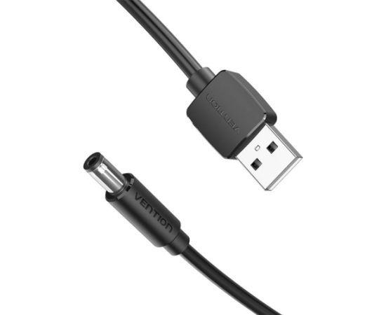 Power Cable USB 2.0 to DC 5.5mm Barrel Jack 5V Vention CEYBD 0,5m (black)