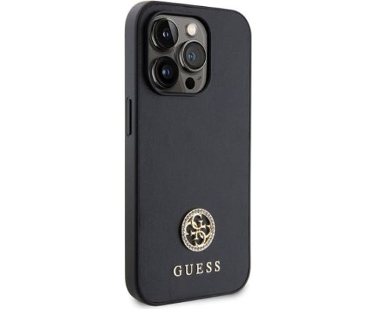 Guess Strass Metal Logo Back Case Защитный Чехол для Apple iPhone 15 Pro