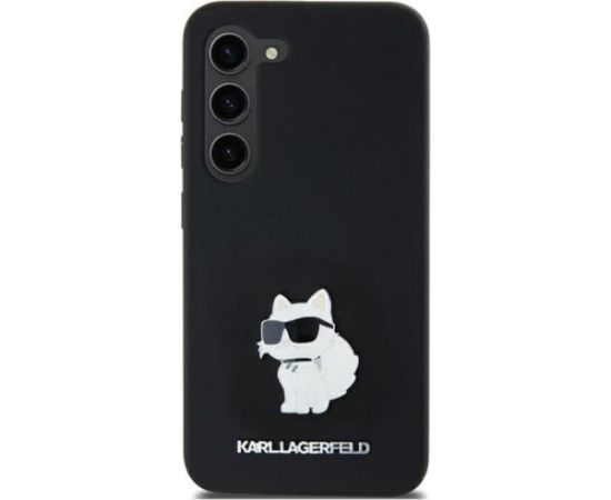 Karl Lagerfeld Samsung  Galaxy A55 A556 hardcase Silicone Choupette Metal Pin Black