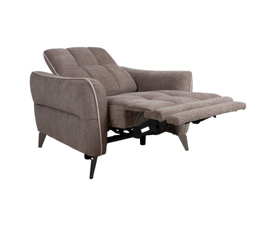 Recliner armchair CATHY, light brown