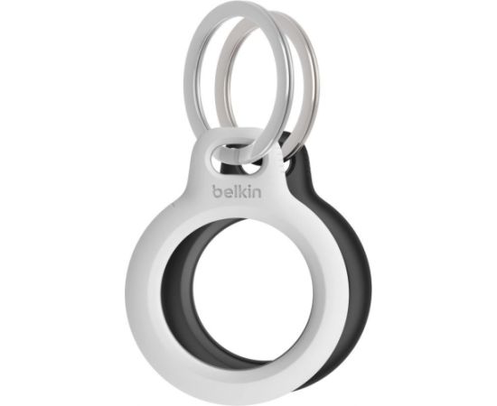 BELKIN SECURE AIRTAG HOLDER KEYCHAIN 2PACK BLK/WHT