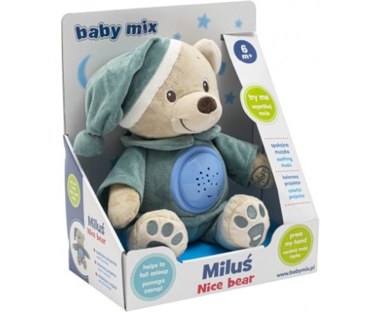 Baby Mix Projektors ar mūziku BEAR ERIK blue 28825*
