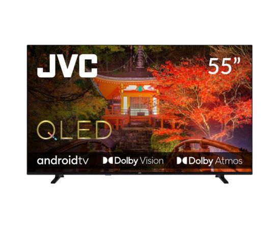 TV Set JVC 55" 4K/Smart QLED 3840x2160 Wireless LAN Bluetooth Android TV LT-55VAQ330P